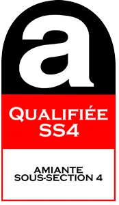 Logo de certification SS4 - Amiante