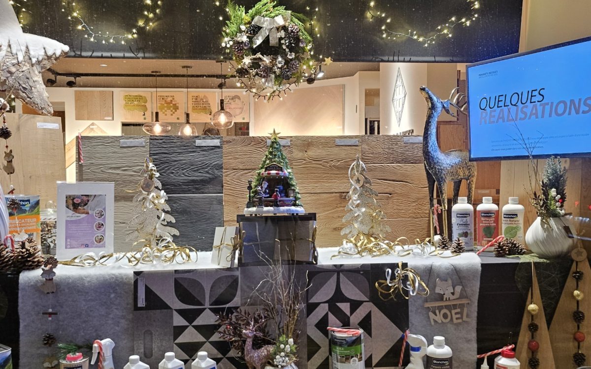 Vitrine boutique parquets des ducs -  Noel