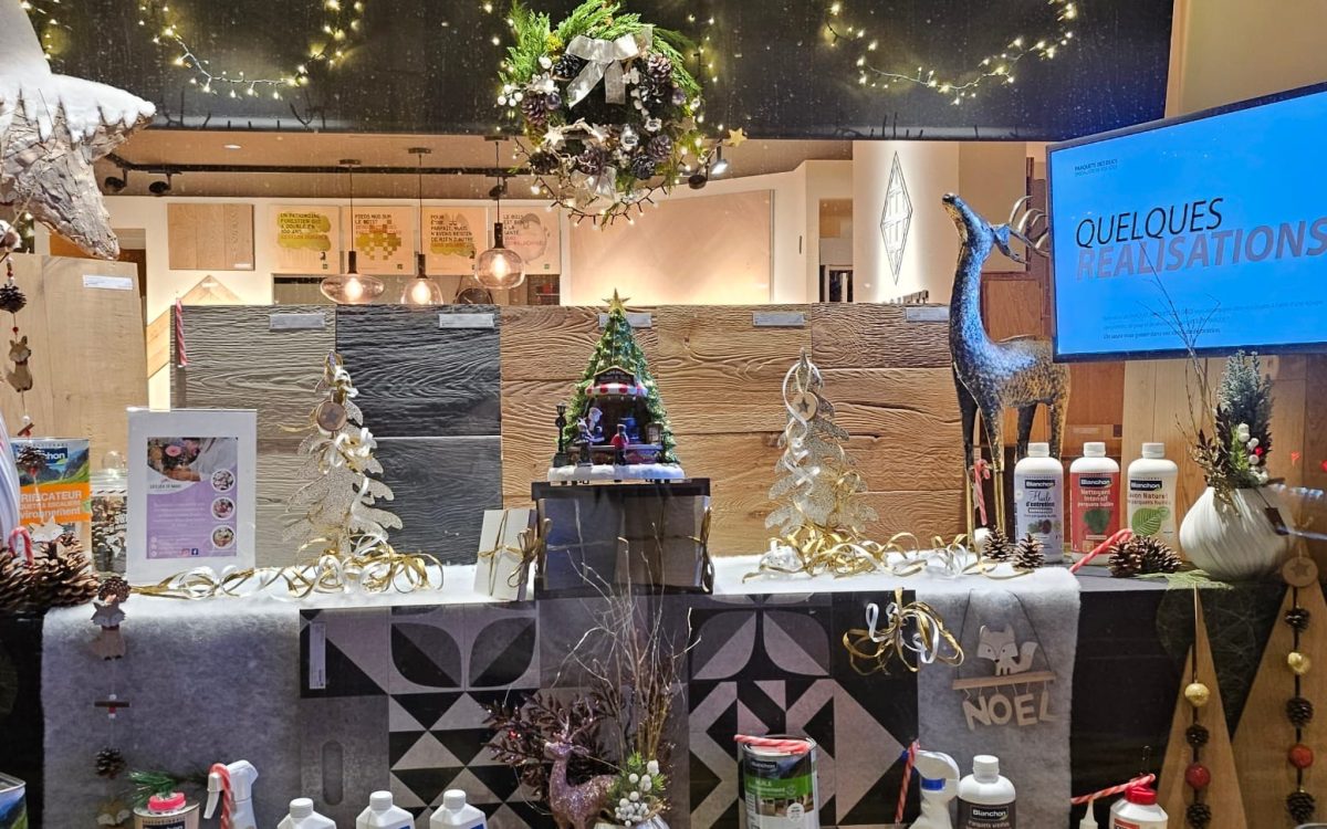Vitrine boutique parquets des ducs -  Noel