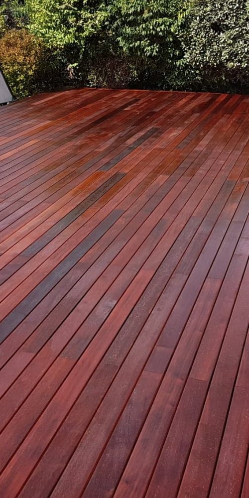 Résultat final de la Terrasse Bois Dijon Parquets - traitement et finition