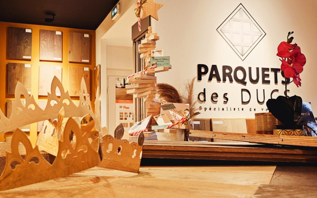 Interieur boutique parquets des ducs - Epiphanie